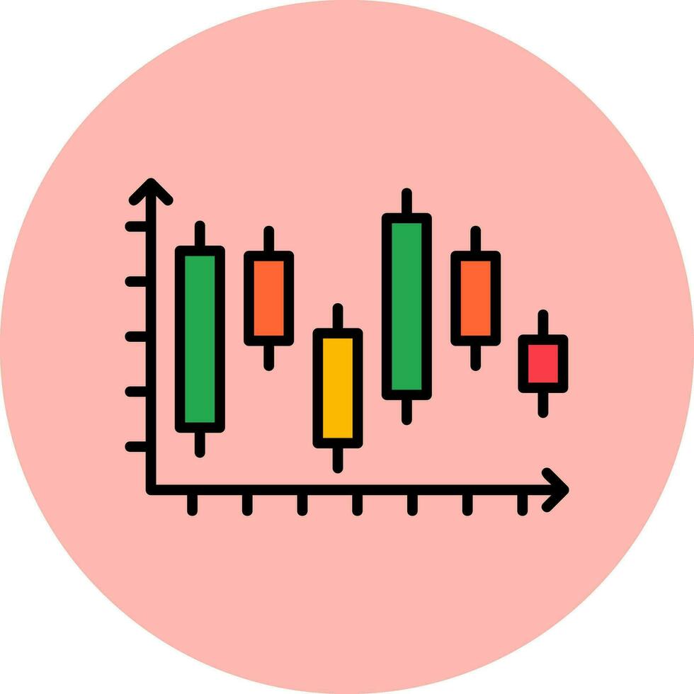 Japanese Candlestick Vector Icon