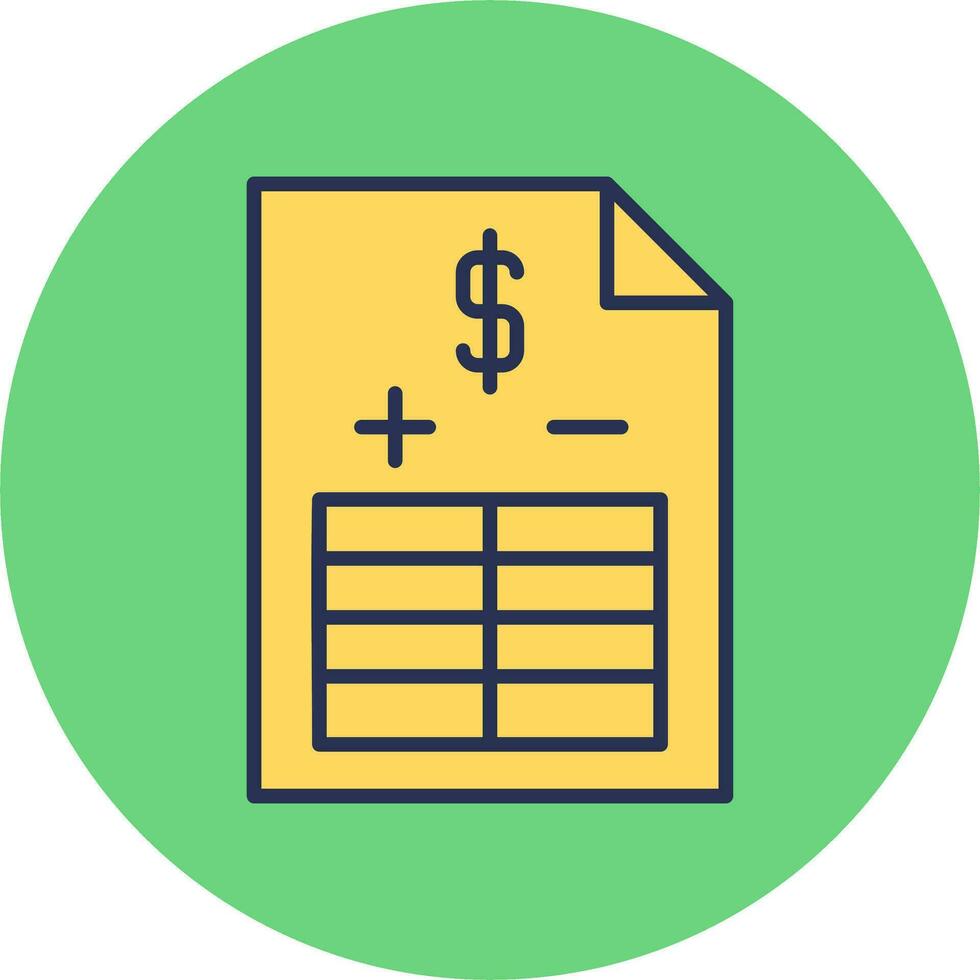 Balance Sheet Vector Icon