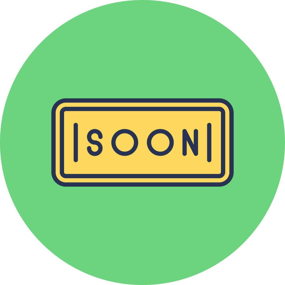 Soon Vector Icon