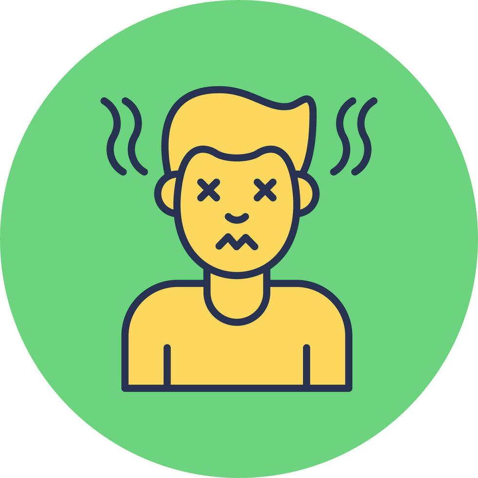 Exhausted Vector Icon
