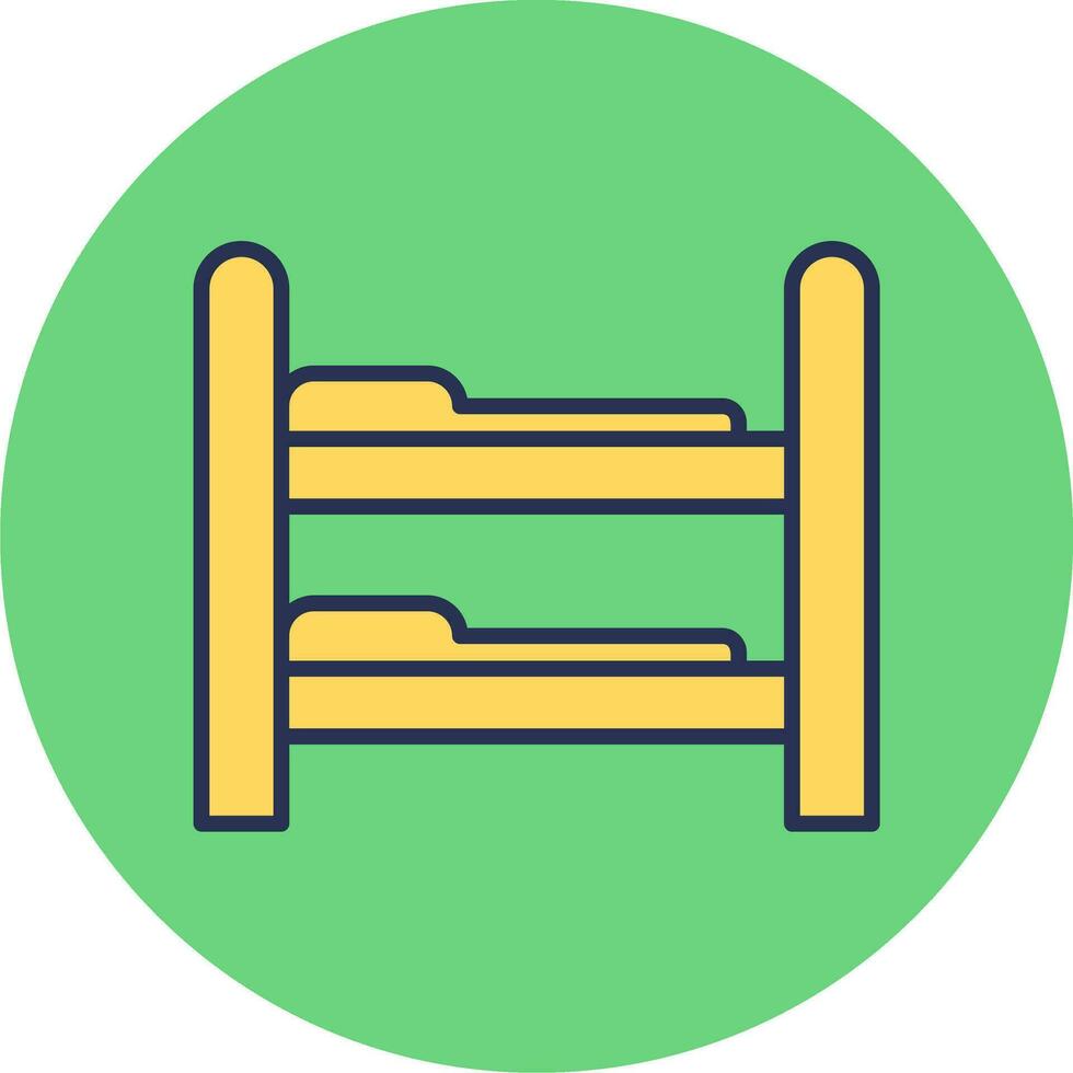 Bunk Bed Vector Icon