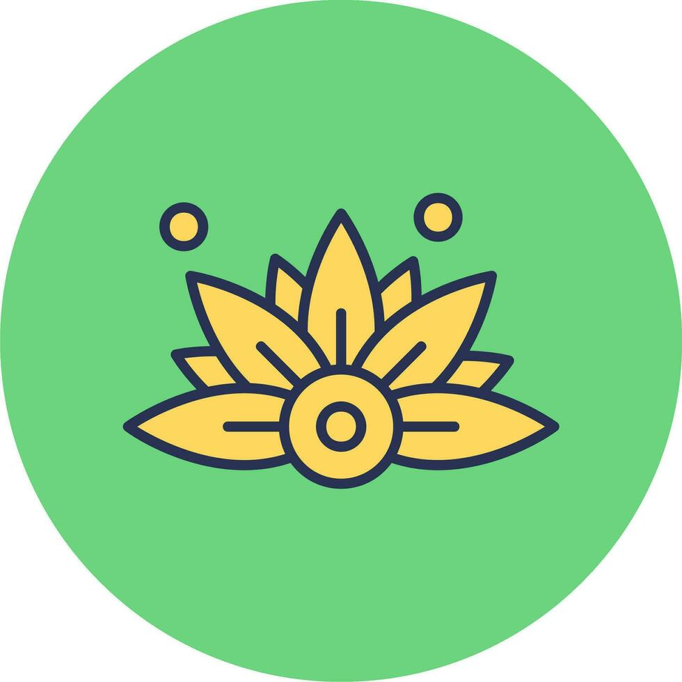 icono de vector de flor de loto