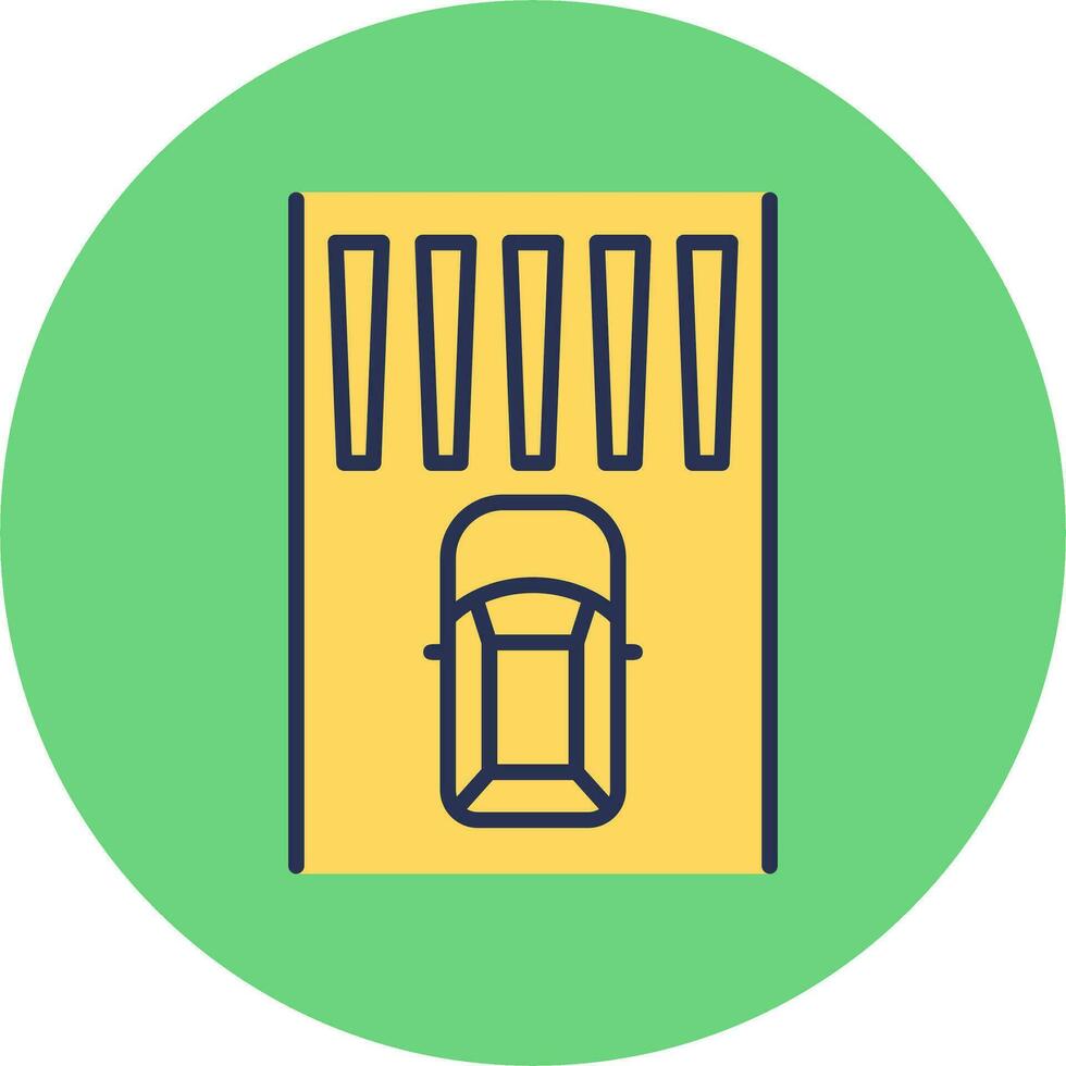 Zebra Crossing Vector Icon