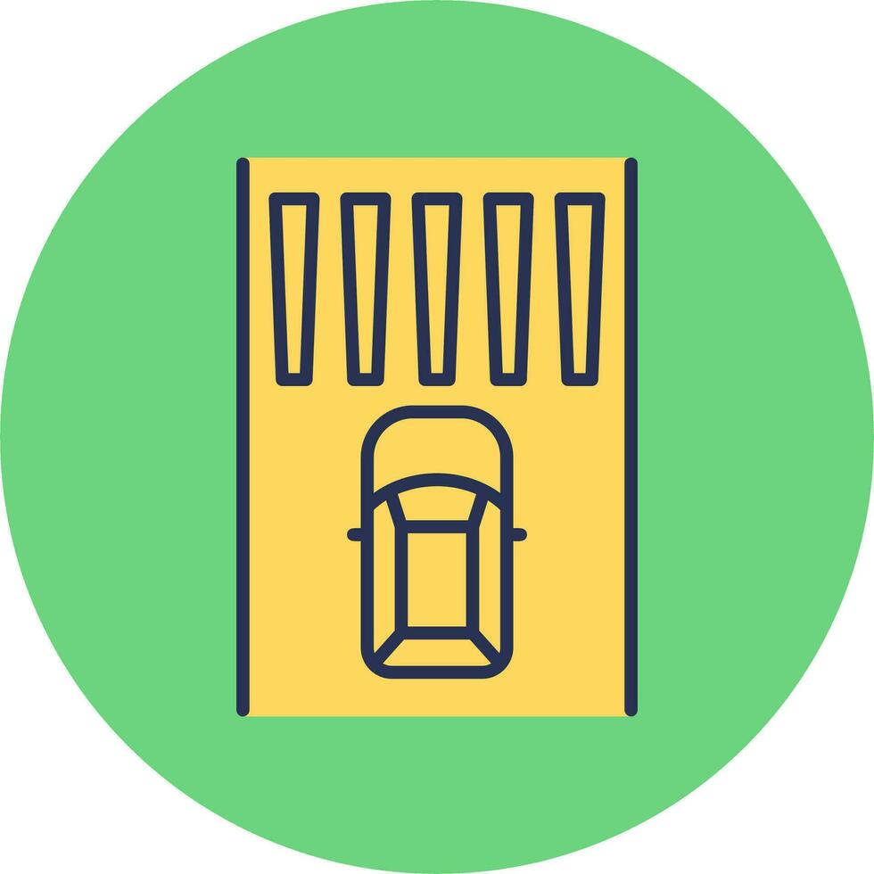 Zebra Crossing Vector Icon