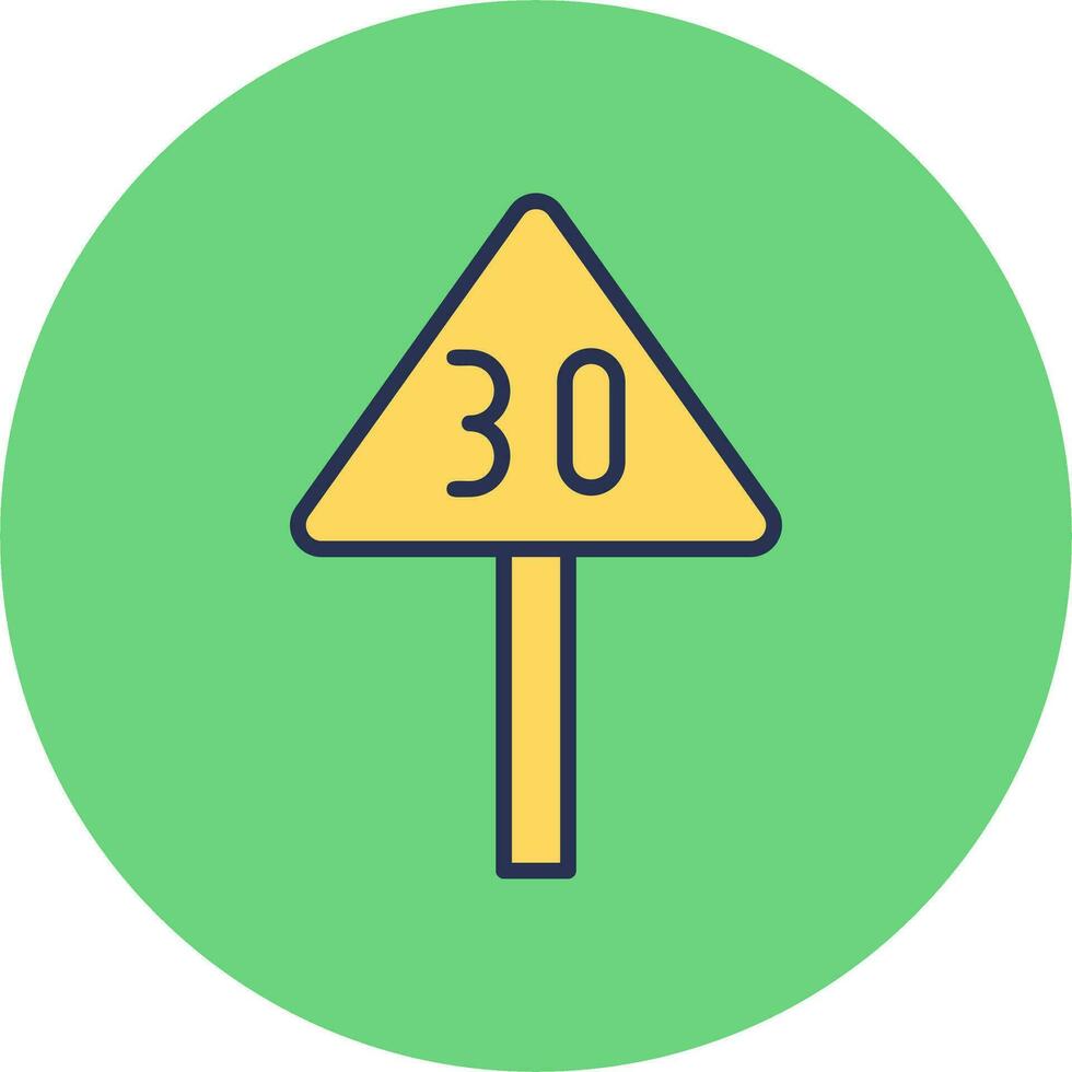 Speed Limit Vector Icon