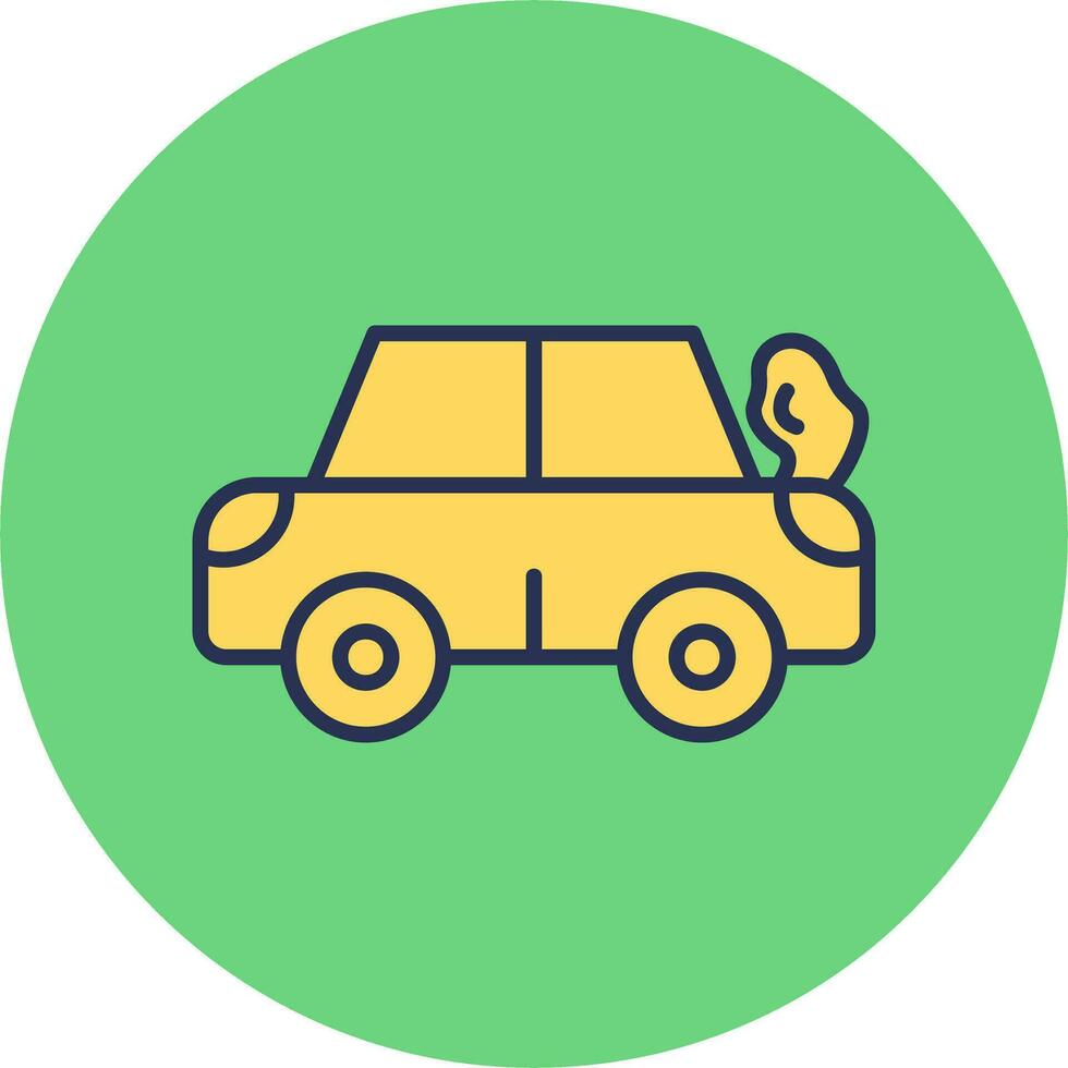 Broken Car Vector Icon