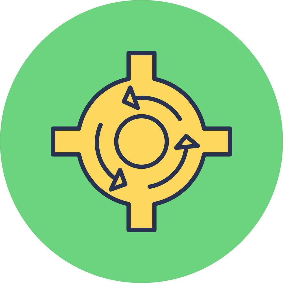 Roundabout Vector Icon