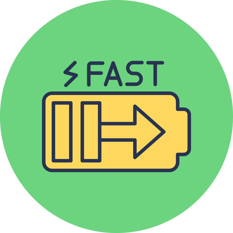 Fast Charge Vector Icon