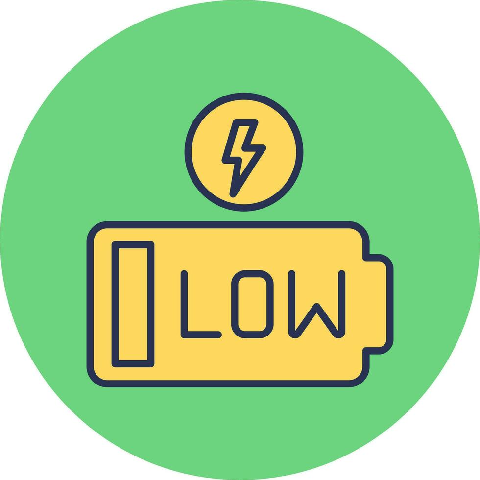 Low Battery Vector Icon