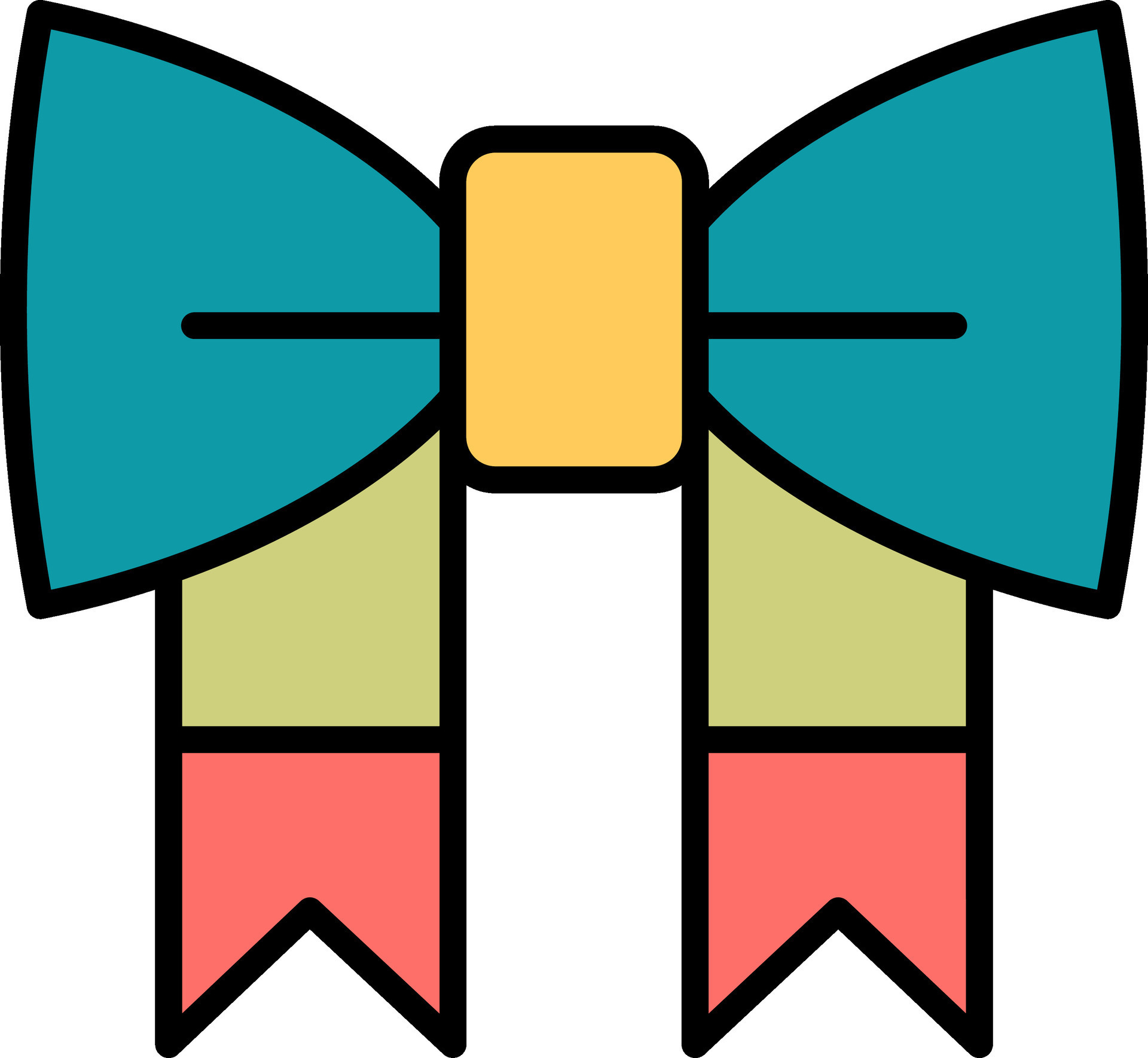 Ribbon Bow Vector Icon 32075702 Vector Art at Vecteezy
