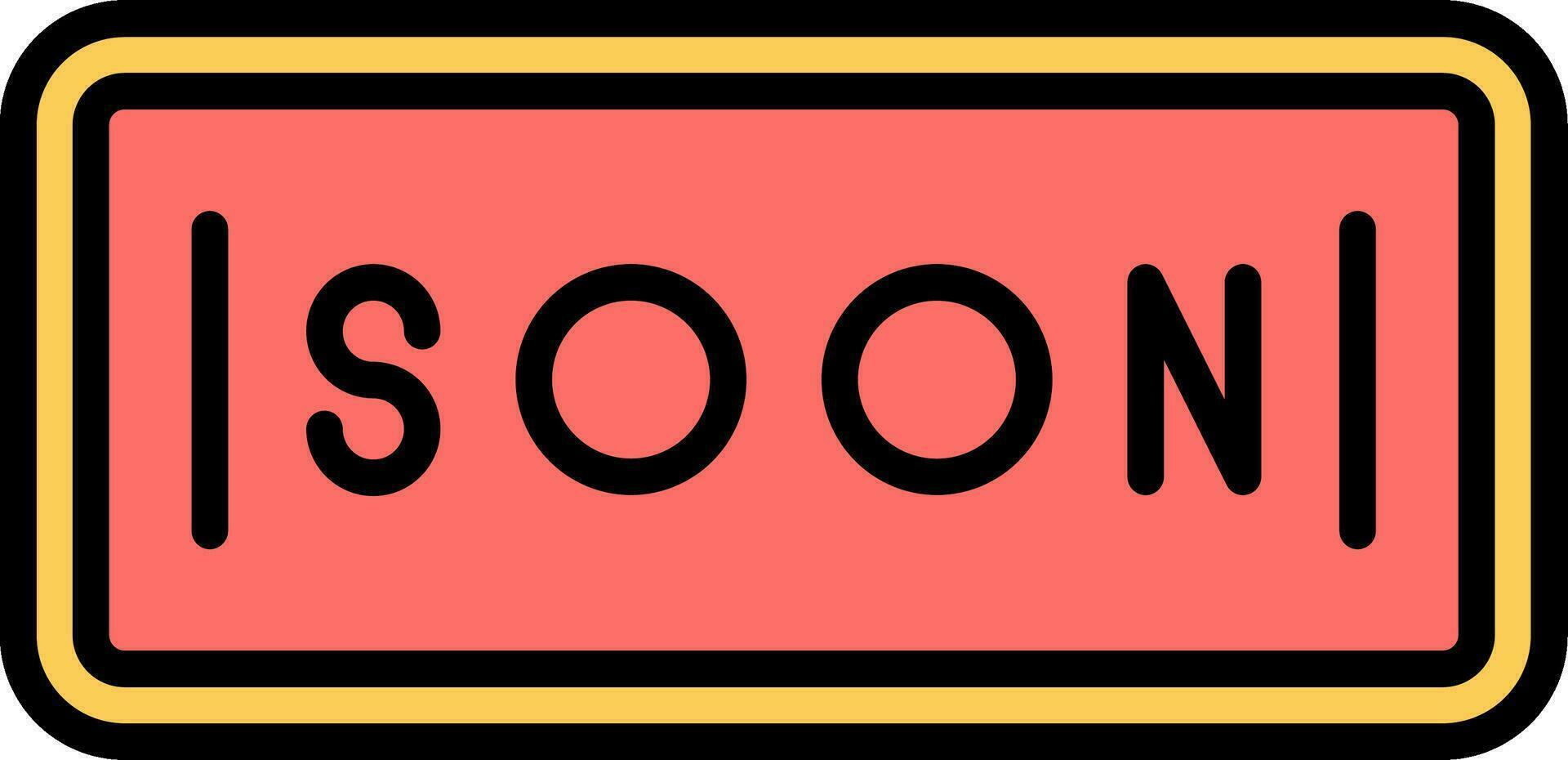 Soon Vector Icon