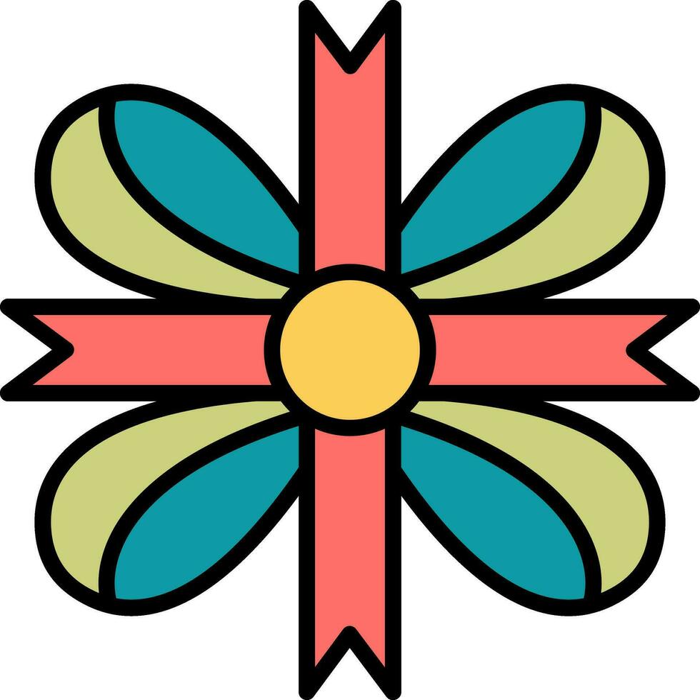Ribbon Bow Vector Icon