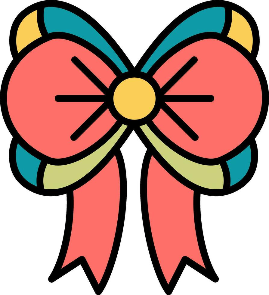 Ribbon Bow Vector Icon