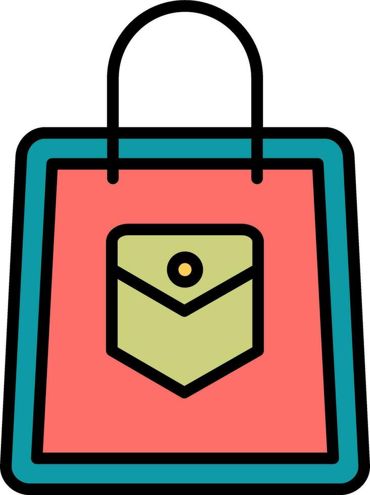 icono de vector de bolsa