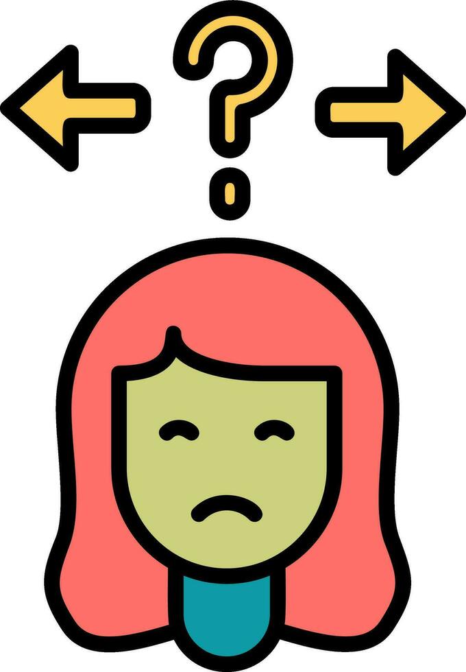Uncertainty Vector Icon