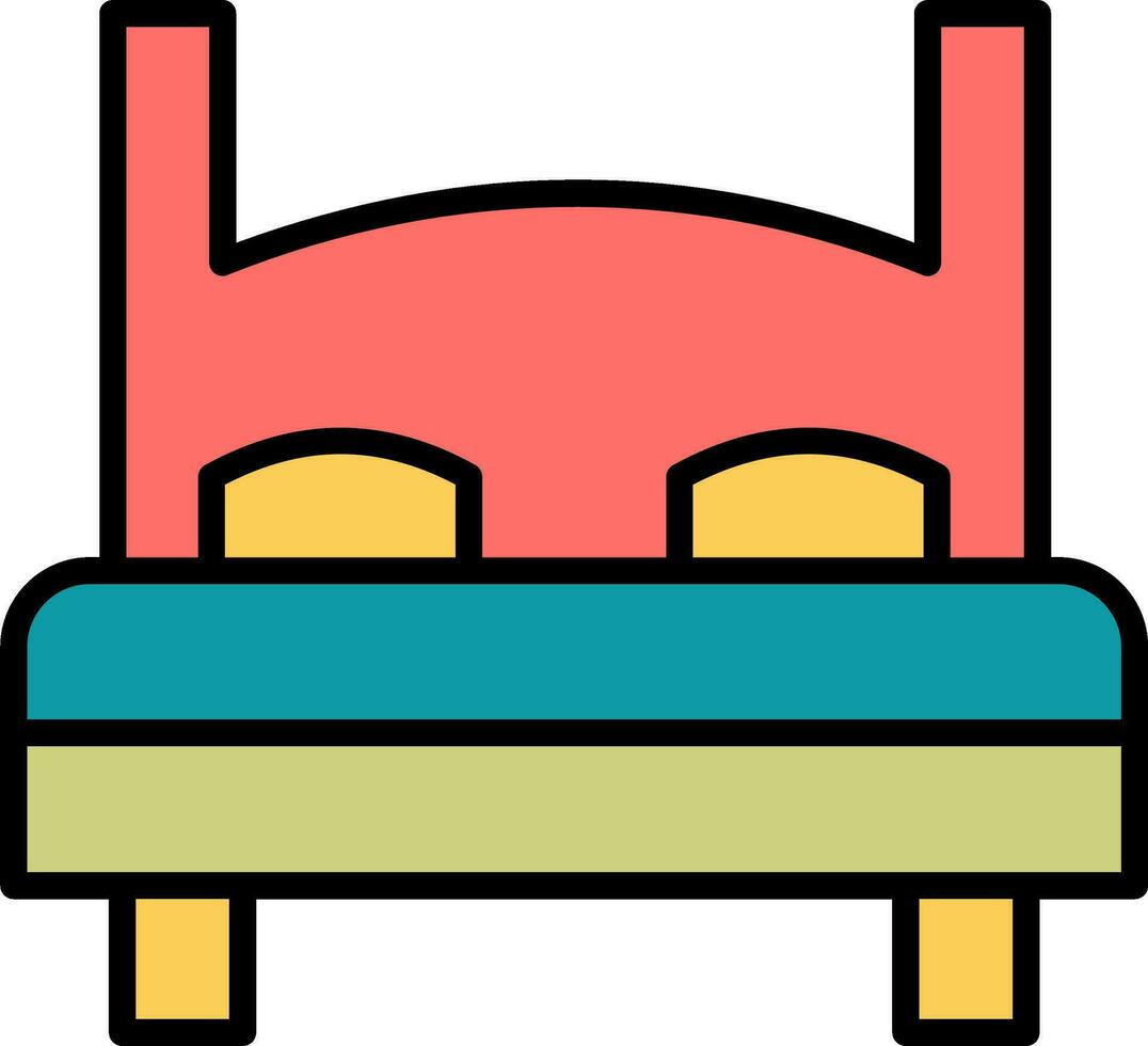 Double Bed Vector Icon