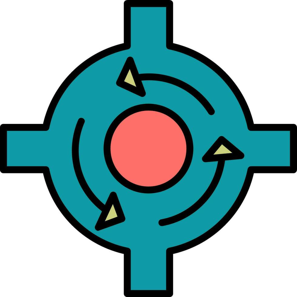 Roundabout Vector Icon