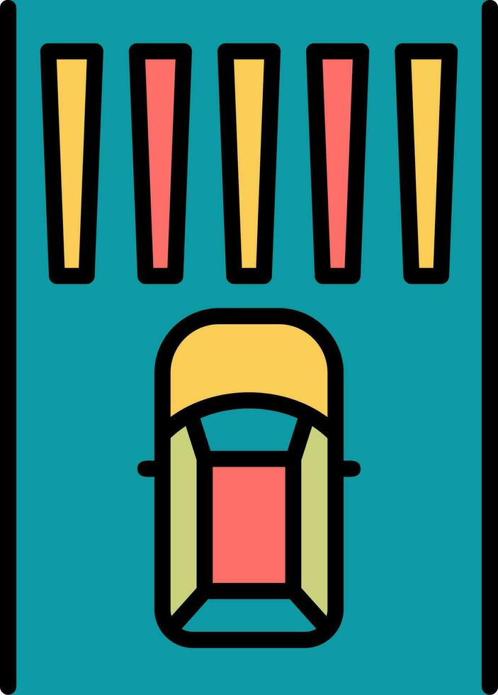 Zebra Crossing Vector Icon