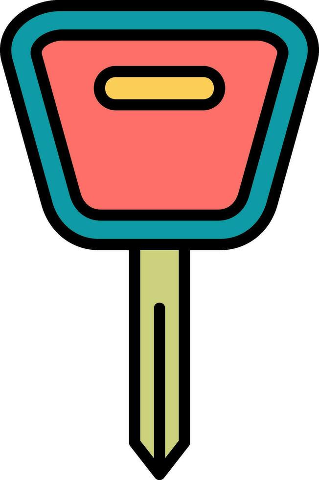 Car Key Vector Icon