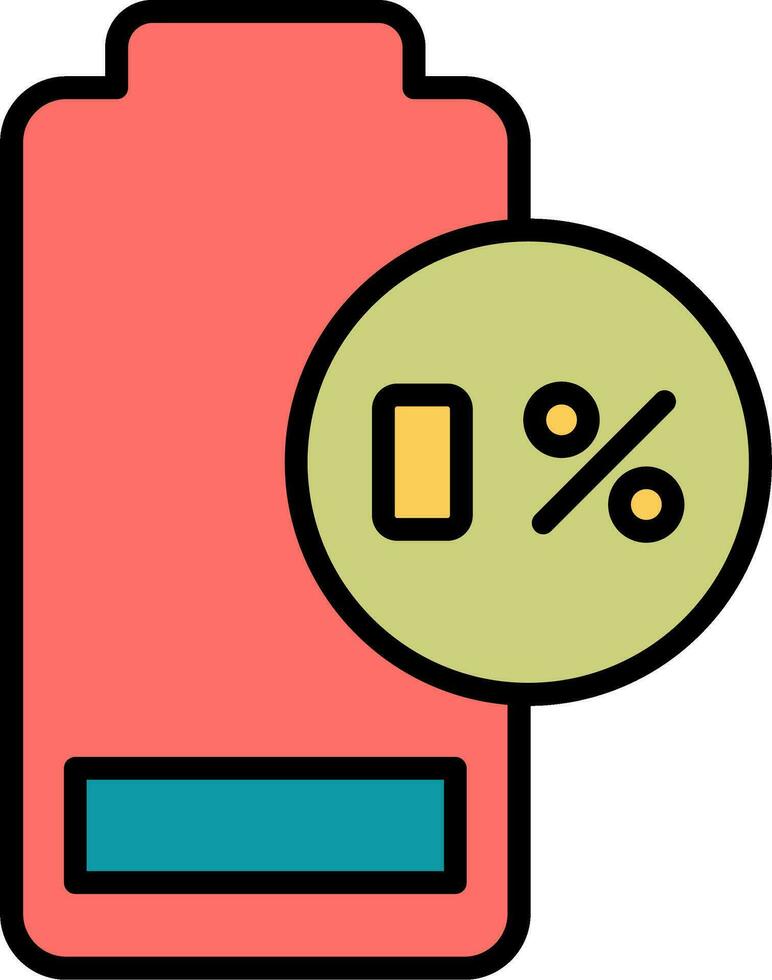 0 Percent Vector Icon