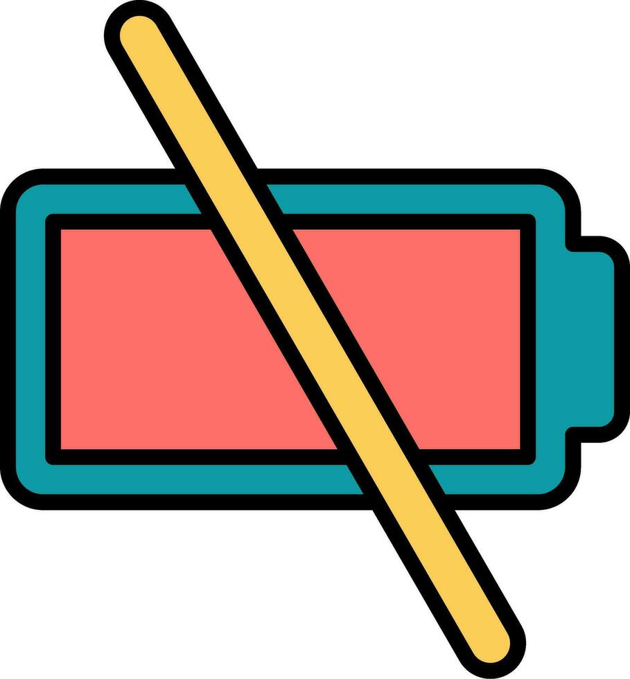 Empty Battery Vector Icon