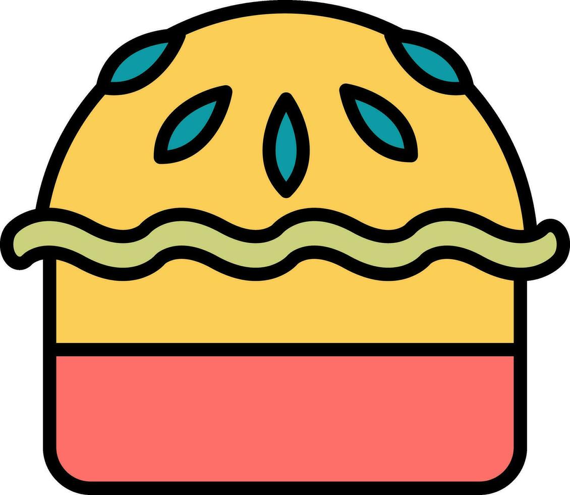 Pie Vector Icon