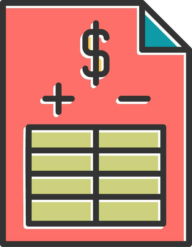 Balance Sheet Vector Icon