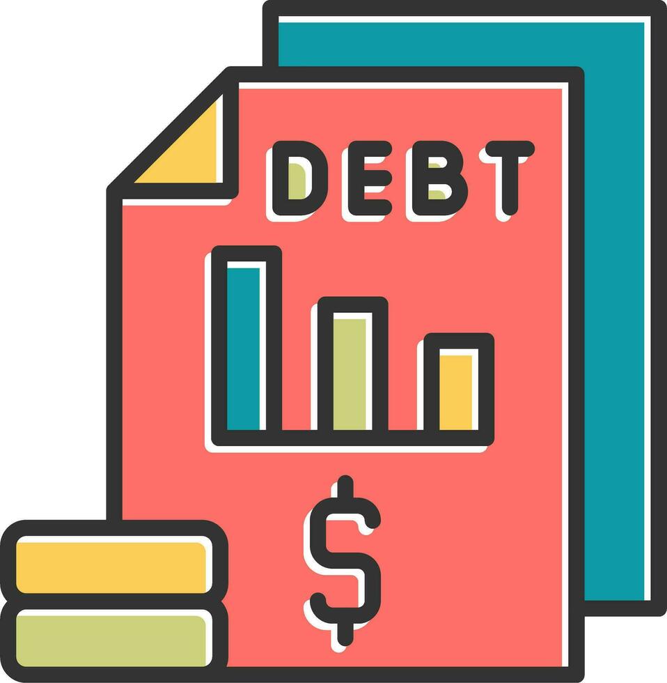 Debt Vector Icon