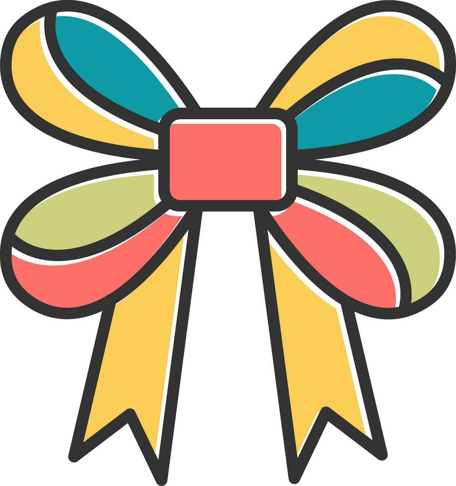 Ribbon Bow Vector Icon