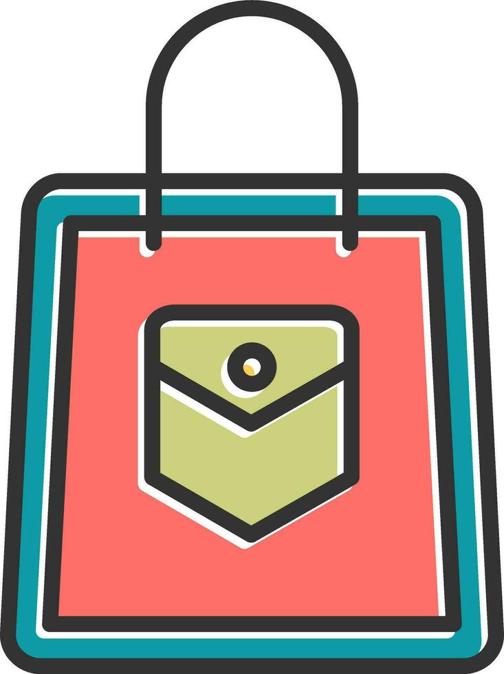 icono de vector de bolsa