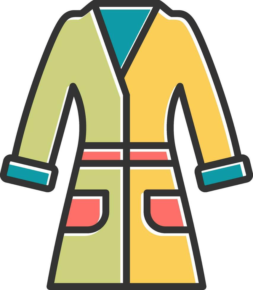 Bathrobe Vector Icon