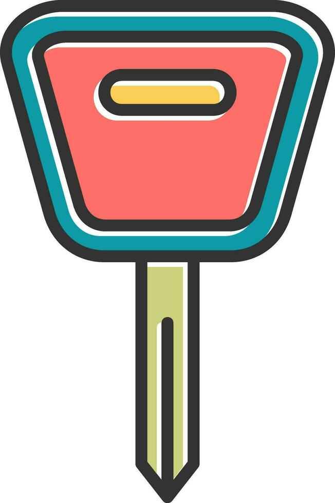 Car Key Vector Icon