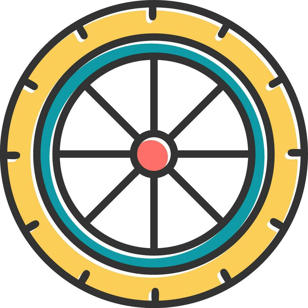 Wheel Vector Icon