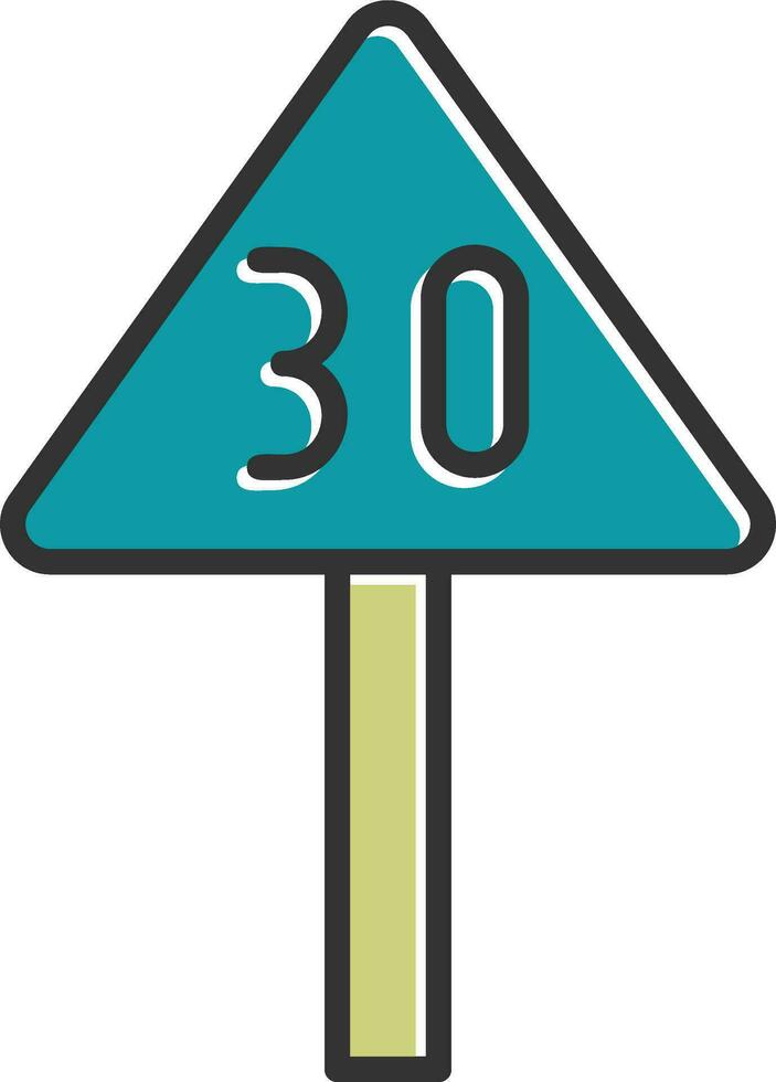 Speed Limit Vector Icon