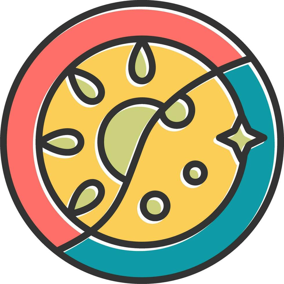 Day And Night Vector Icon