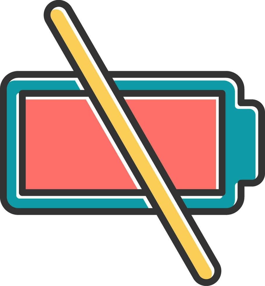 Empty Battery Vector Icon