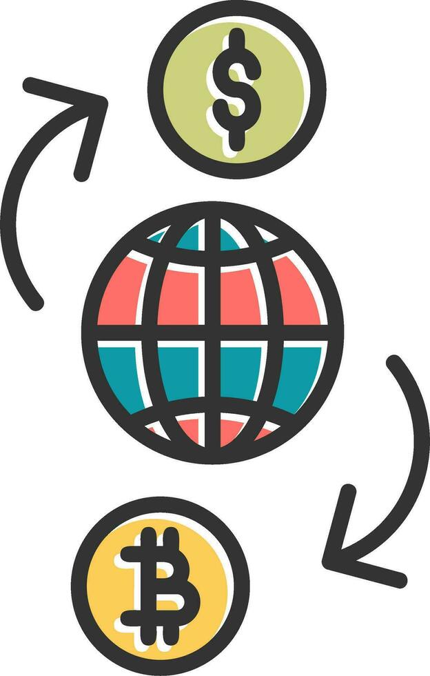 currency exchange Vector Icon