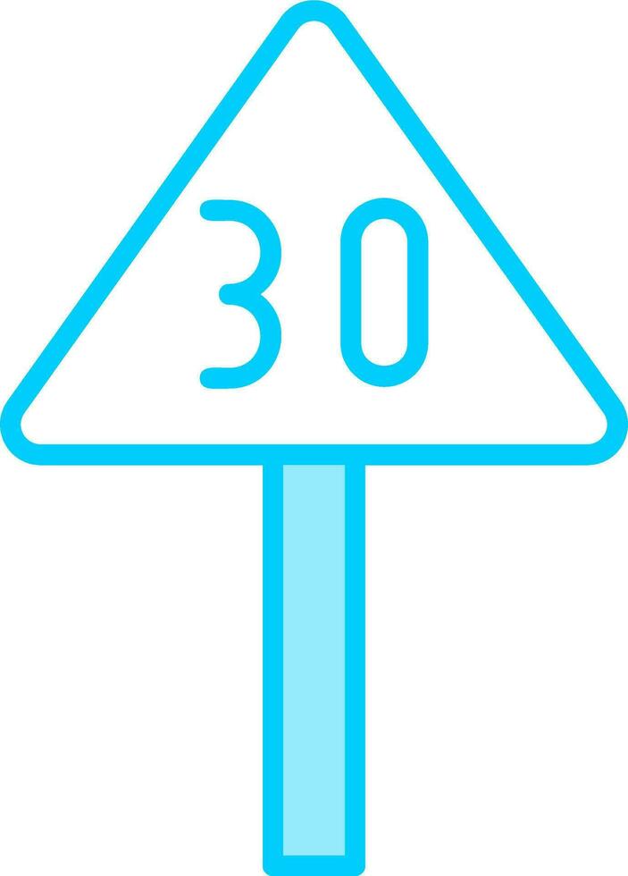 Speed Limit Vector Icon