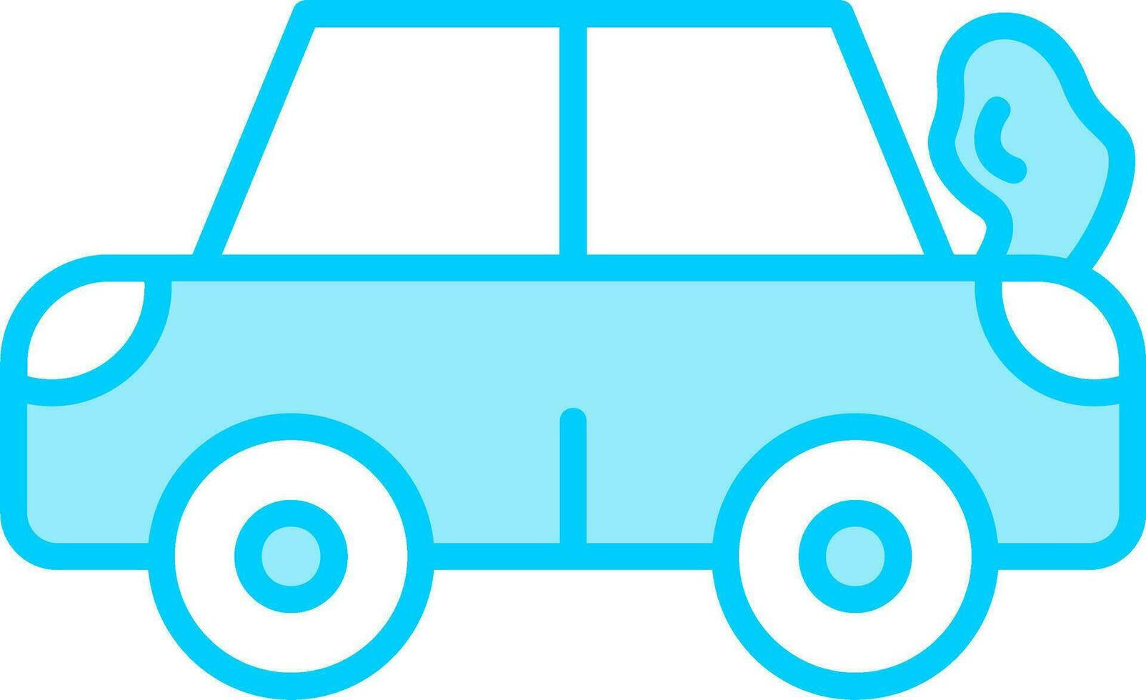 Broken Car Vector Icon