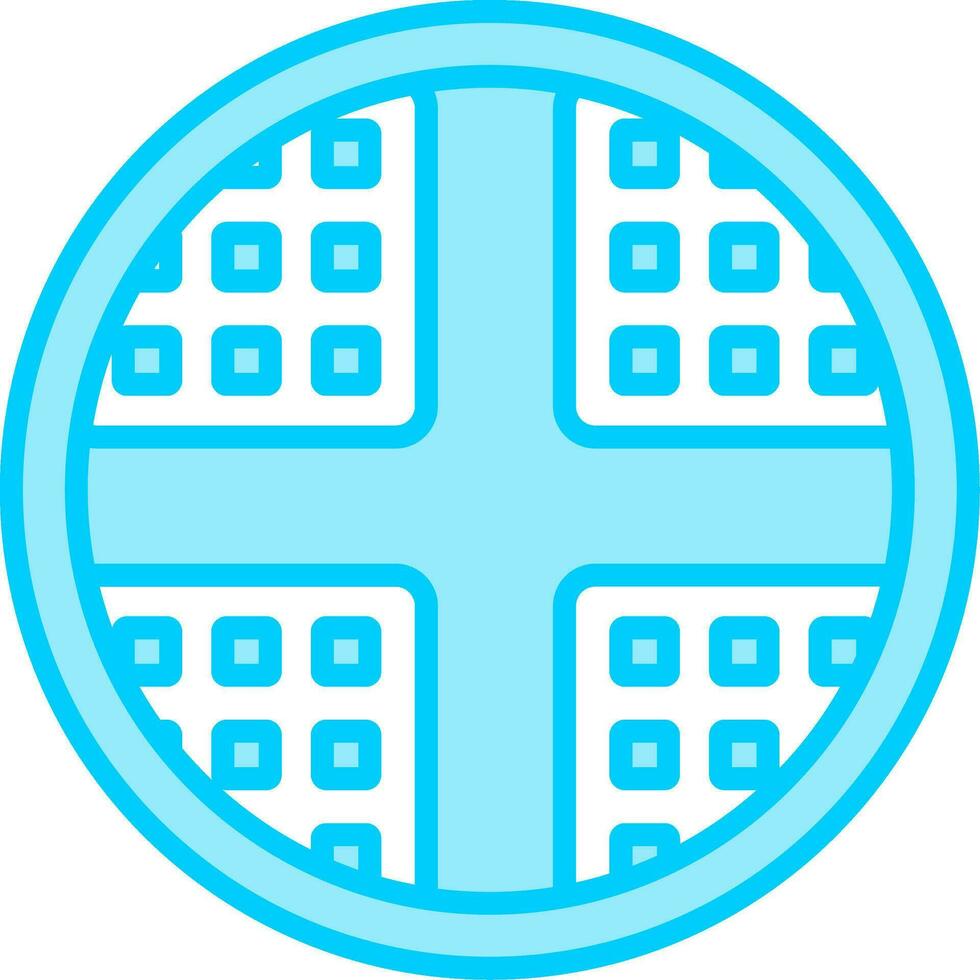 Waffle Vector Icon