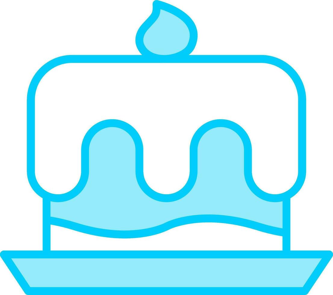 icono de vector de pastel de cumpleaños