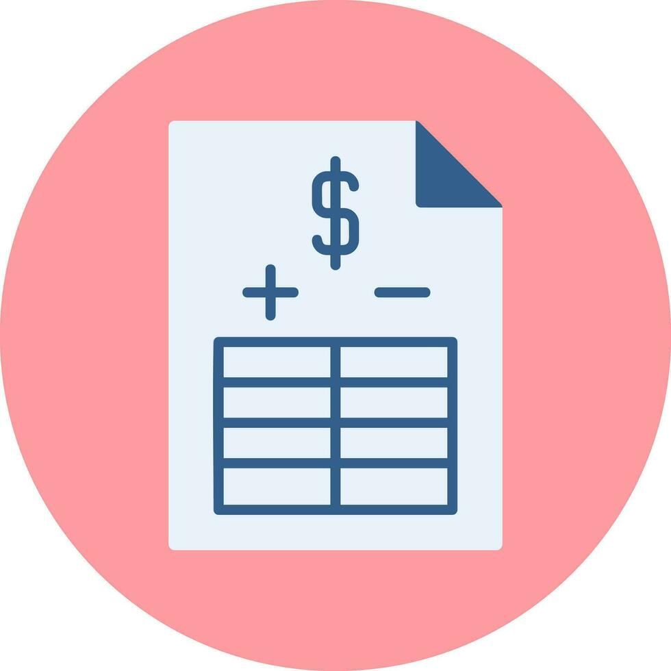 Balance Sheet Vector Icon