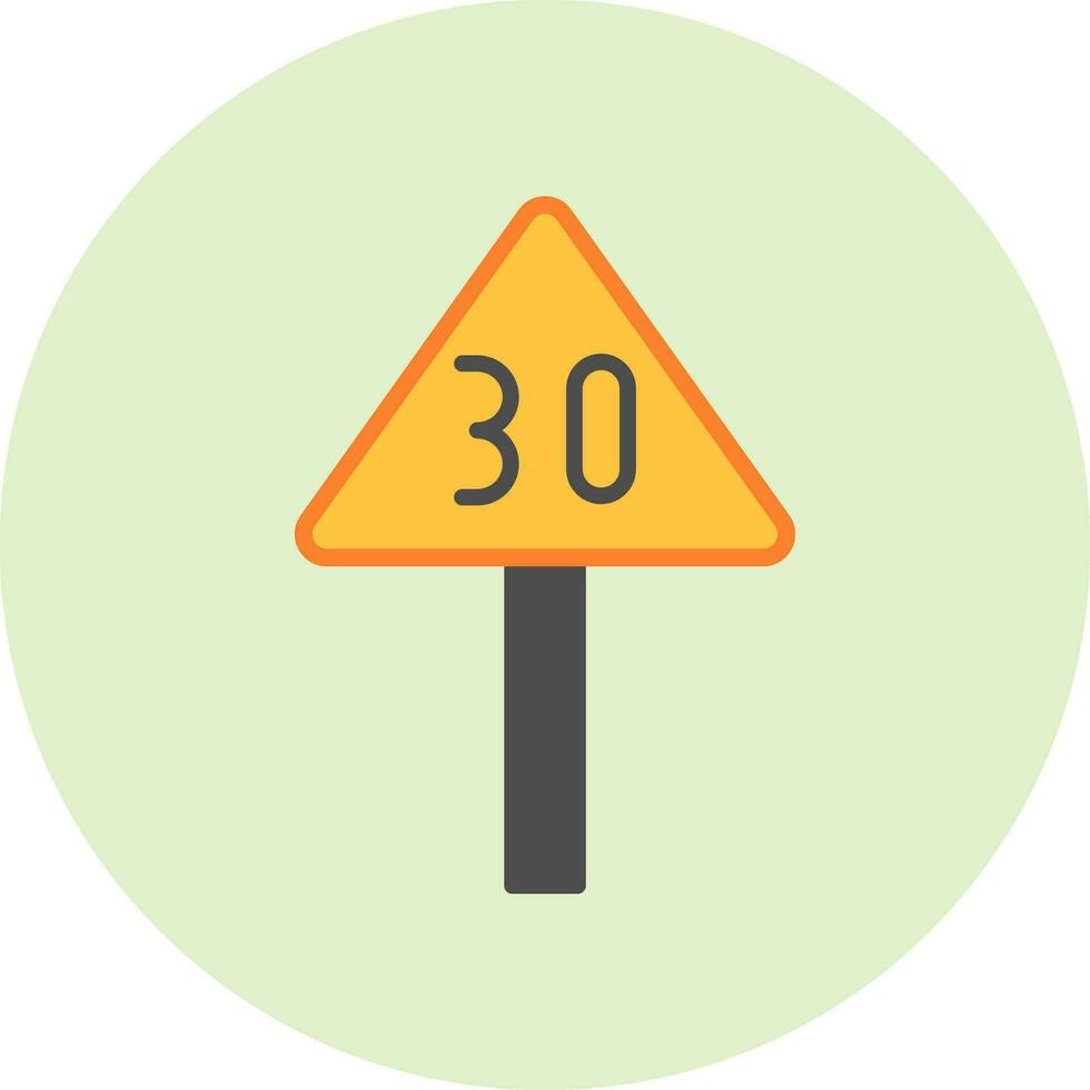 Speed Limit Vector Icon