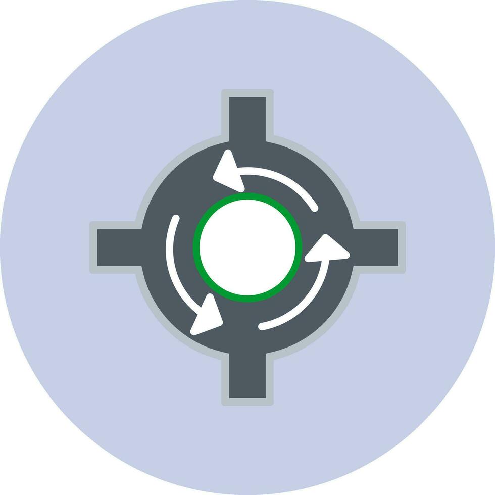 Roundabout Vector Icon