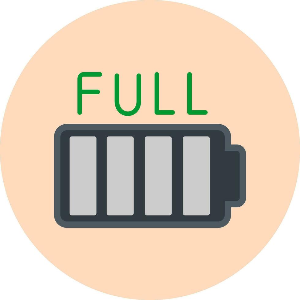 Full Battery Vector Icon