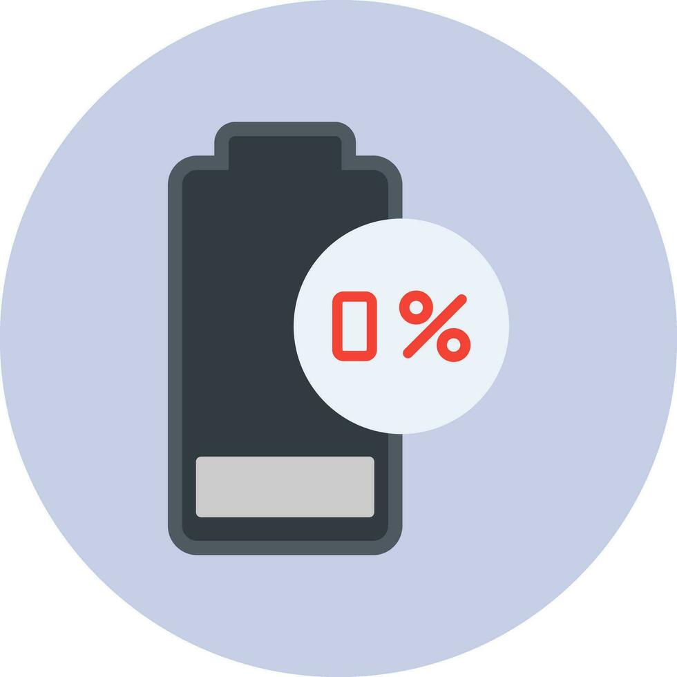 0 Percent Vector Icon