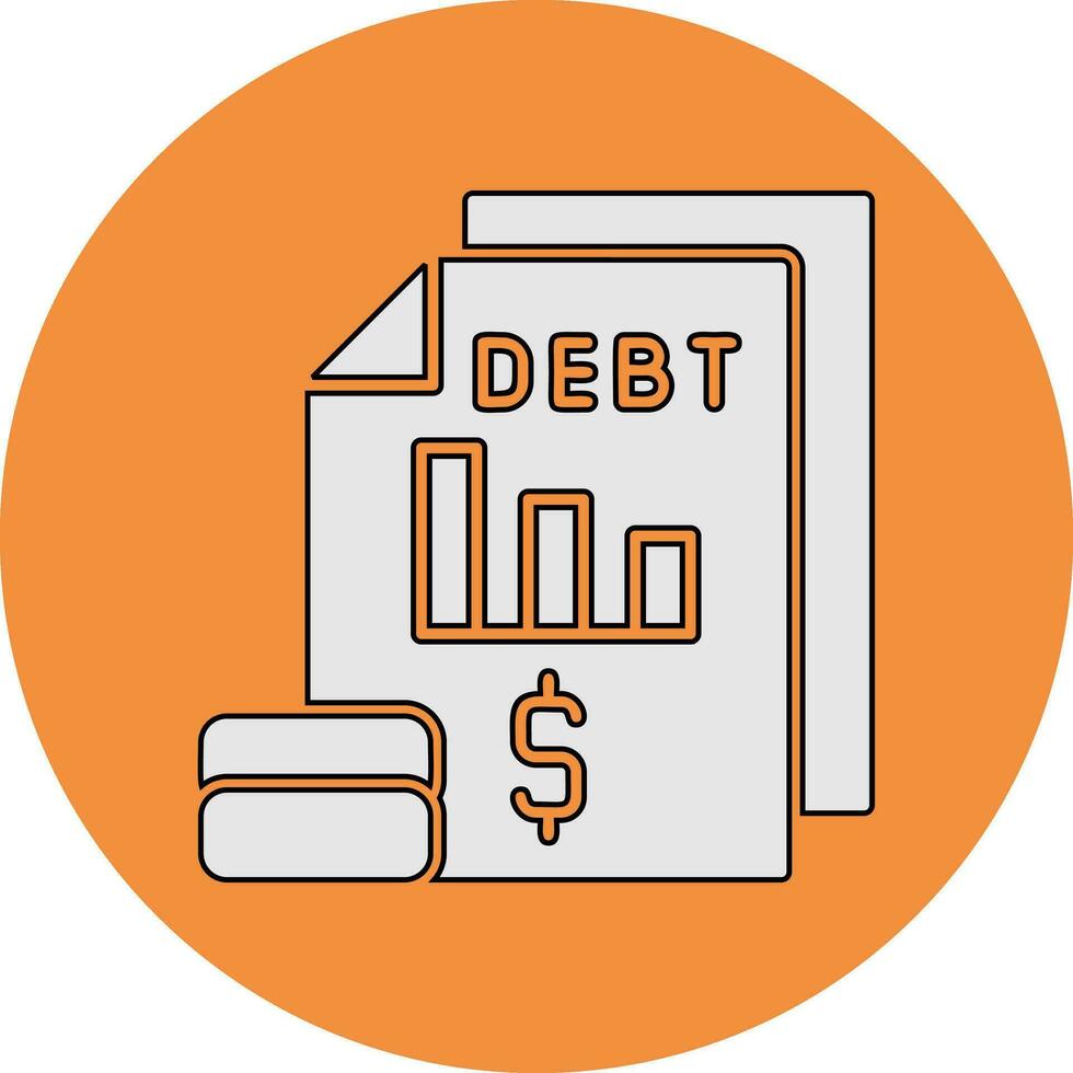 Debt Vector Icon