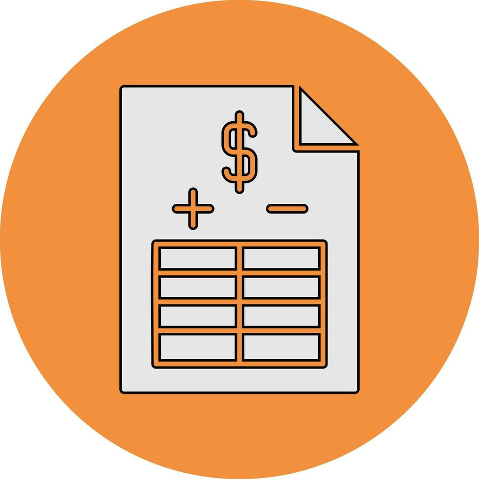 Balance Sheet Vector Icon