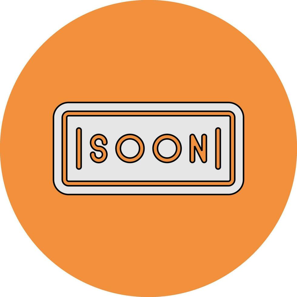 Soon Vector Icon