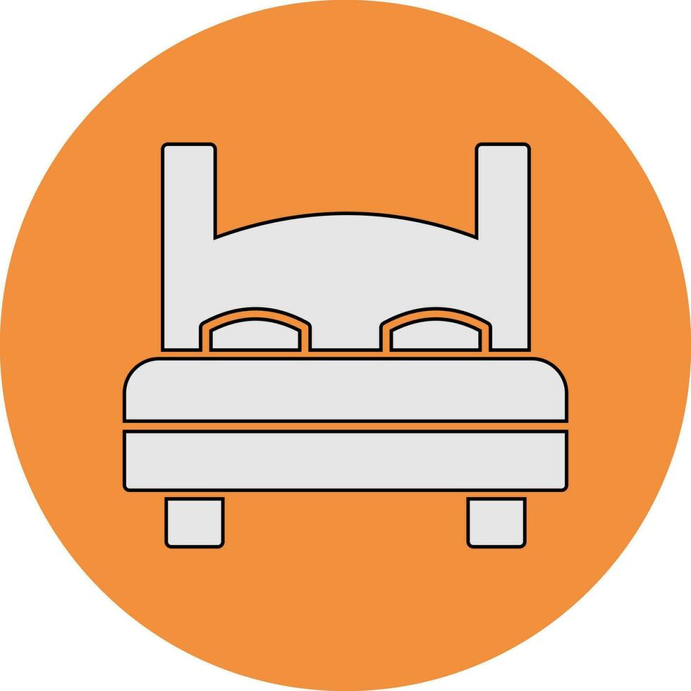 Double Bed Vector Icon